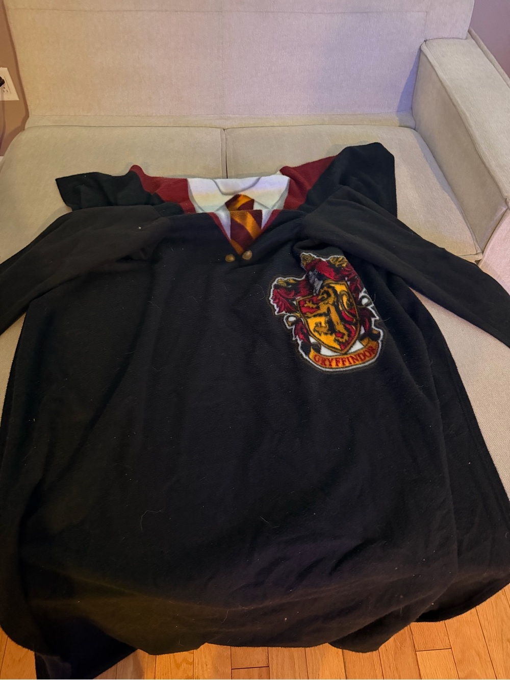 Harry Potter Gryffindor Wearable Blanket Hoodie with Sleeves – Adult One Size
